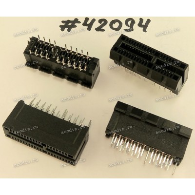 Разъём SLOT PCIE X1 36P G/F OP BLK/U (Asus p/n: 12003-00082000) FOXCONN 2EG01811-R9BB-DF