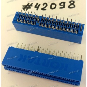 Разъём SLOT PCIE X4 64P G/F DIP D-BLU (Asus p/n: 12003-00010000) E-MOVE EE0640-1GGZ-0DH
