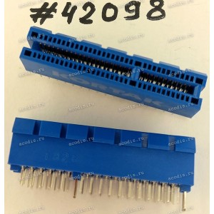 Разъём SLOT PCIE X4 64P G/F DIP D-BLU (Asus p/n: 12003-00010000) E-MOVE EE0640-1GGZ-0DH
