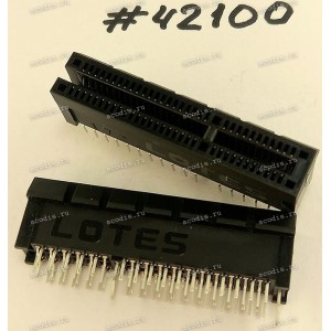 Разъём SLOT PCIE X4 64P G/F OP BLK/U (Asus p/n: 12003-00011800) LOTES APCI0328-K001F