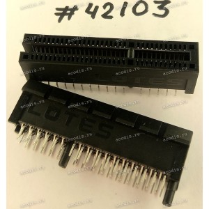 Разъём SLOT PCIE X4 64P G/F BLK DIP (Asus p/n: 12003-00010600) LOTES AAA-PCI-161-K31