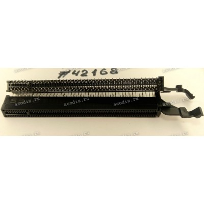 Разъём SLOT PCIE X16 164P G/F W/MLOCK (Asus p/n: 12G03061164S) LOTES AAA-PCI-058-K03/BLACK