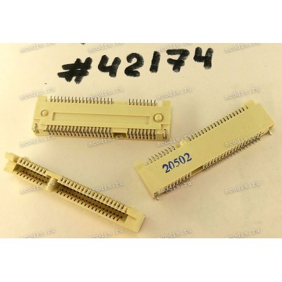 Разъём MINI PCI-E 52P 0.8mm 4.0H SMT (Asus p/n: 12G03011052E) SUYIN 800055FB052S100PL
