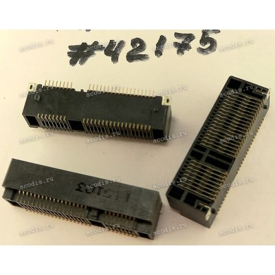 Разъём MINI PCI-E 52P 0.8MM 9.0H SMT (Asus p/n: 12G03013052N) LOTES AAA-PCI-047-P20