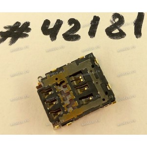 Слот NanoSIM 7P 2.12H STD R/A SMT (Asus p/n: 12023-00041200) TAISOL 5-501901001000-6