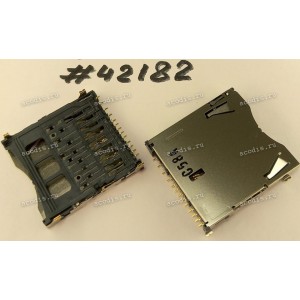 Разъём SD SOCKET 11P 4.3H STD R/A SMT (Asus p/n: 12023-00070700) ALPS SCDABA0900