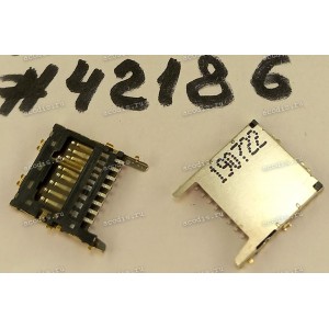 Разъём SD SOCKET 9P 1.15H STD R/A SMT (Asus p/n: 12023-00015200) TAISOL 5-251410001000-6