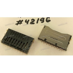 Разъём 2IN1 CR SOCKET CONN,9P,SMT (Asus p/n: 12G340000901) FOXCONN WK21921-SS2-7H