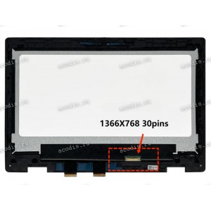 11.6 inch N116BCA-EA1 (+ тач ASUS Pro BR1100FKA) черный с рамкой 1366x768 LED 30 пин  NEW