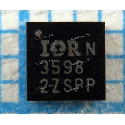 Микросхема I&R IR3598MTRPBF QFN16 3*3 MOSFET DRIVER IC (3598, Asus p/n: 06053-00220000) NEW original