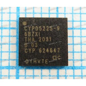 Микросхема Infineon CYPD5225-9-6BZXI, CYPD5225-96BZXI BGA-96 с жёлтой точкой (Asus p/n: 06050-00820000) NEW original