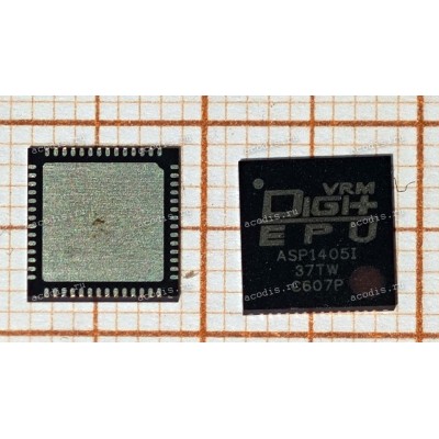 Микросхема DIGI+ ASP1405I-62T QFN-56 с вишнёвой точкой в правом нижнем углу PWM CONTROLLER (Asus p/n: 06095-01630600) NEW original