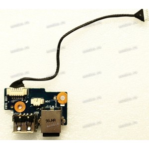 USB & LAN Board Samsung NP- R418 R469 R463 (p/n BA92-05507A Rev: MP1.1, Qingdao_I_USB2) & Cable