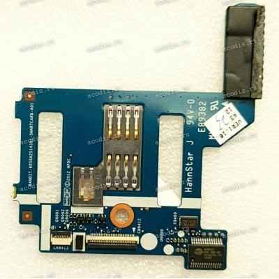 Smart Card Reader Board HP EliteBook Folio 9470M (p/n 6050A2514301, BANDIT-6050A2514301-SMARTCARD-A01) & Cable