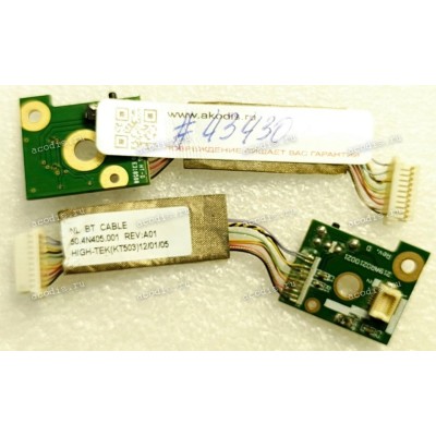 Switch Board Lenovo ThinkPad X1 Type 1291-27U, HG748BP (p/n 50.4N405.001 REV:A01, 219AR0210021 REV:D) WIRELESS SWITCH BOARD & Cable 10 pin 