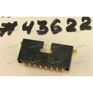 Разъём DIP HEADER CON 8P 1R MR(P2.0,H3.0) (Asus p/n: 12006-00251600) QCI DFHD08MR330