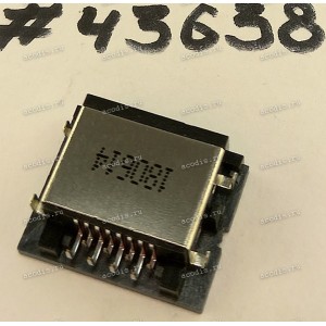 Разъём LAN JACK 8P 2.3H R/A DIP SUNK (Asus p/n: 12014-00038100) SINGATRON 2RJ1670-101112F