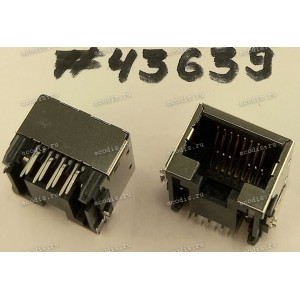 Разъём LAN JACK 8P8C 10.1H SMT (Asus p/n: 12014-00039400) SINGATRON 2RJ3022-008211F