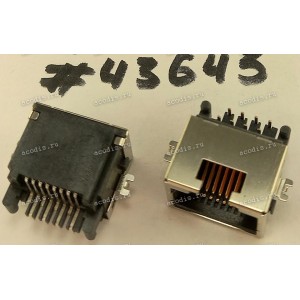 Разъём LAN JACK 8P 6.4H REV SUNK R/A (Asus p/n: 12014-00692000) ALLTOP C10205-10839-L