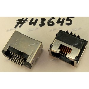 Разъём LAN JACK 8P 6.66H REV SUNK R/A (Asus p/n: 12014-00694600) ALLTOP C10256-10839-L