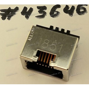 Разъём LAN JACK 8P 6H STD SUNK R/A (Asus p/n: 12014-00695800) ALLTOP C10201-10839-L