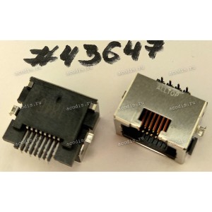 Разъём LAN JACK 8P 3.1H REV SUNK R/A (Asus p/n: 12014-00696000) ALLTOP C10276-K0839-L