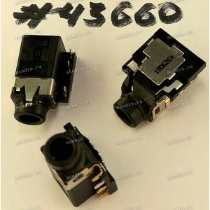 Разъём Audio JACK 6P 3.5 RA DIP (Asus p/n: 12014-00560800) PEGA 1214-01F0000