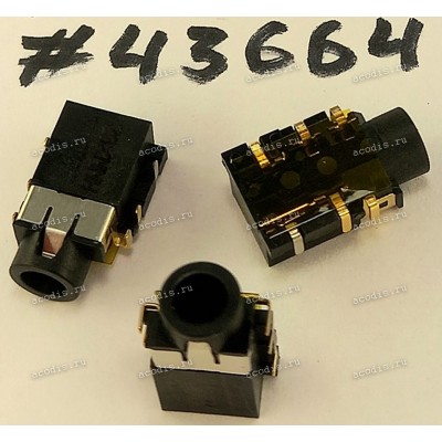 Разъём Audio JACK 6P -0.95CH SUNK R/A (Asus p/n: 12014-00715400) FOXCONN JA4T531-A9C3B-8H