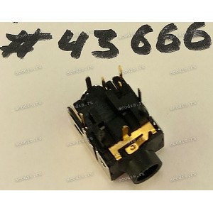 Разъём Audio JACK 6P 30U R/A DIP (Asus p/n: 12014-00717500) FOXCONN JA634C-40ADA5B-7H