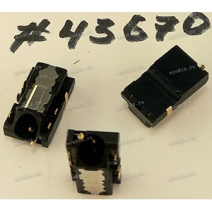 Разъём Audio JACK 6P,4.35H (Asus p/n: 12014-00930700) ZHENHUA 40150100041
