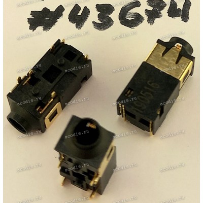 Разъём Audio JACK 6P 3.45CH R/A DIP (Asus p/n: 12014-00991400) DST-CONN DA1-4065R-60BMSB-3