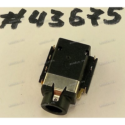 Разъём Audio JACK 6P -2.55CH SUNK R/A (Asus p/n: 12014-00991600) DST-CONN DA2-4167R-70BRX