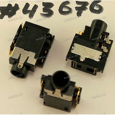 Разъём Audio JACK 6P -0.4CH SUNK R/A (Asus p/n: 12014-00992600) DST-CONN DA2-4134R-70BRJH-A