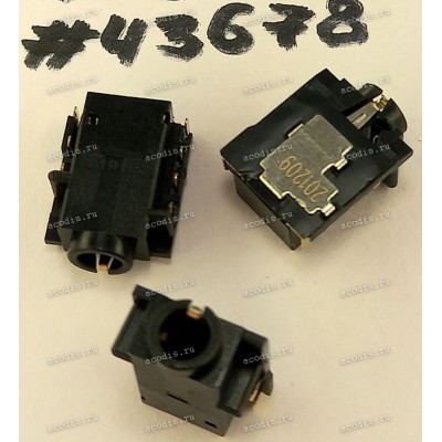Разъём Audio JACK 6P -1.85CH SUNK R/A (Asus p/n: 12014-00993700) DST-CONN DA2-4159R-70BMX-A