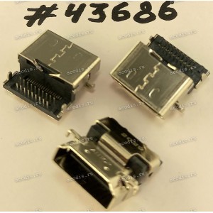 Разъём HDMI CON 19P 0.5 -2.36CH REV (Asus p/n: 12022-00131100) ALLTOP C128BA-K1939-L