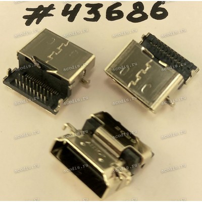 Разъём HDMI CON 19P 0.5 -2.36CH REV (Asus p/n: 12022-00131100) ALLTOP C128BA-K1939-L