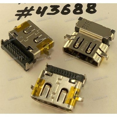 Разъём HDMI CON 19P 0.5 -1.00CH REV (Asus p/n: 12022-00130800) ACON HMRA3-AK120D