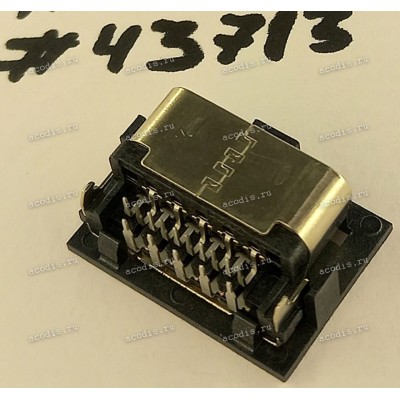 Разъём DB-15F VGA D-SUB 15P F 0.5CH REV SUNK R/A (Asus p/n: 12010-00145700) ACON DHR4U-15K1202