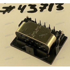 Разъём DB-15F VGA D-SUB 15P F 0.5CH REV SUNK R/A (Asus p/n: 12010-00145700) ACON DHR4U-15K1202