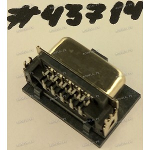 Разъём DB-15F VGA D-SUB 15P 1.45CH F RA DIP SUNK (Asus p/n: 12010-00049200) ACON DHR4T-15K1200
