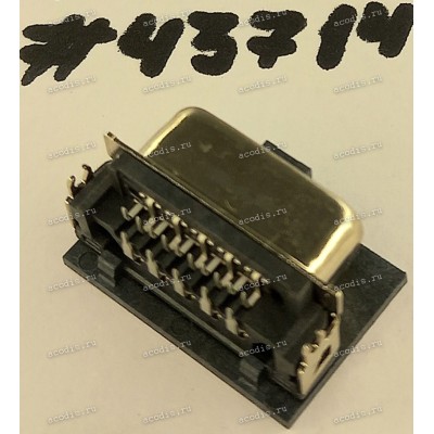 Разъём DB-15F VGA D-SUB 15P 1.45CH F RA DIP SUNK (Asus p/n: 12010-00049200) ACON DHR4T-15K1200
