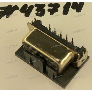 Разъём DB-15F VGA D-SUB 15P 1.45CH F RA DIP SUNK (Asus p/n: 12010-00049200) ACON DHR4T-15K1200