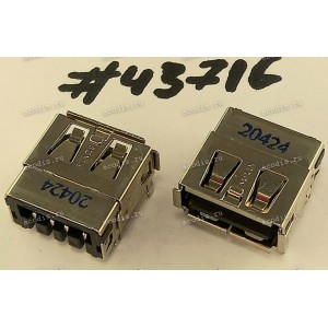 Разъём USB CON 1X4P R/A 4.13H DIP (Asus p/n: 12G13103004L) SUYIN 020173MR004S597ZR - Asus M60J