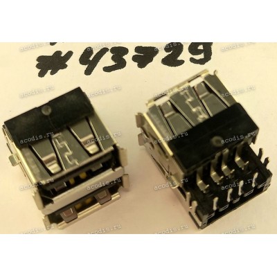 Разъём USB CON 2X4P DUAL R/A F DIP (Asus p/n: 12G13141108E) FOXCONN UB111HC-KBBD2-7F