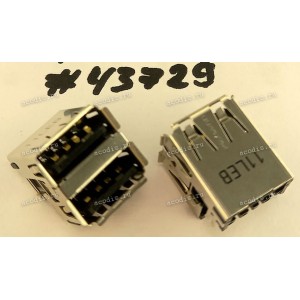 Разъём USB CON 2X4P DUAL R/A F DIP (Asus p/n: 12G13141108E) FOXCONN UB111HC-KBBD2-7F
