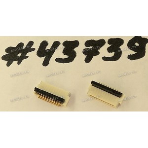 Разъём FFC FPC 10P 0.5 BLK R/A G/F (Asus p/n: 12018-00074900) TST FP101H-010DG10