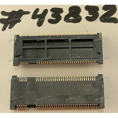Разъём M2 NGFF KEY-M 75P 0.5MM 3.05H STD (Asus p/n: 12003-00075100) ACES 51733-06702-012