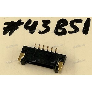 Разъём WtoB CON 6P 1.25 1.9H R/A SMT (Asus p/n: 12017-00011400) ACES 50278-00601-001