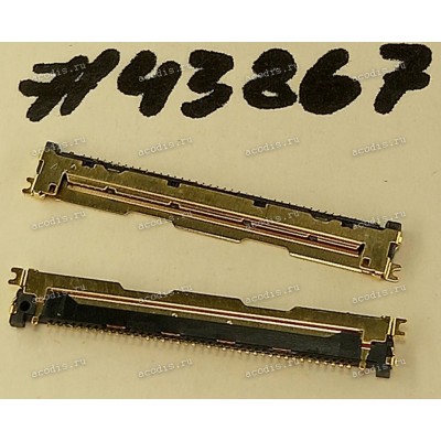 Разъём WtoB CON 40P 0.5MM 1H R/A SMT (Asus p/n: 12017-00182200) HRS KN38B-40S-0.5H(800)