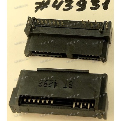 Разъём SATA CON 13P RA 3.8CH REV DIP (Asus p/n: 12015-00045300) SANTA 203802-1